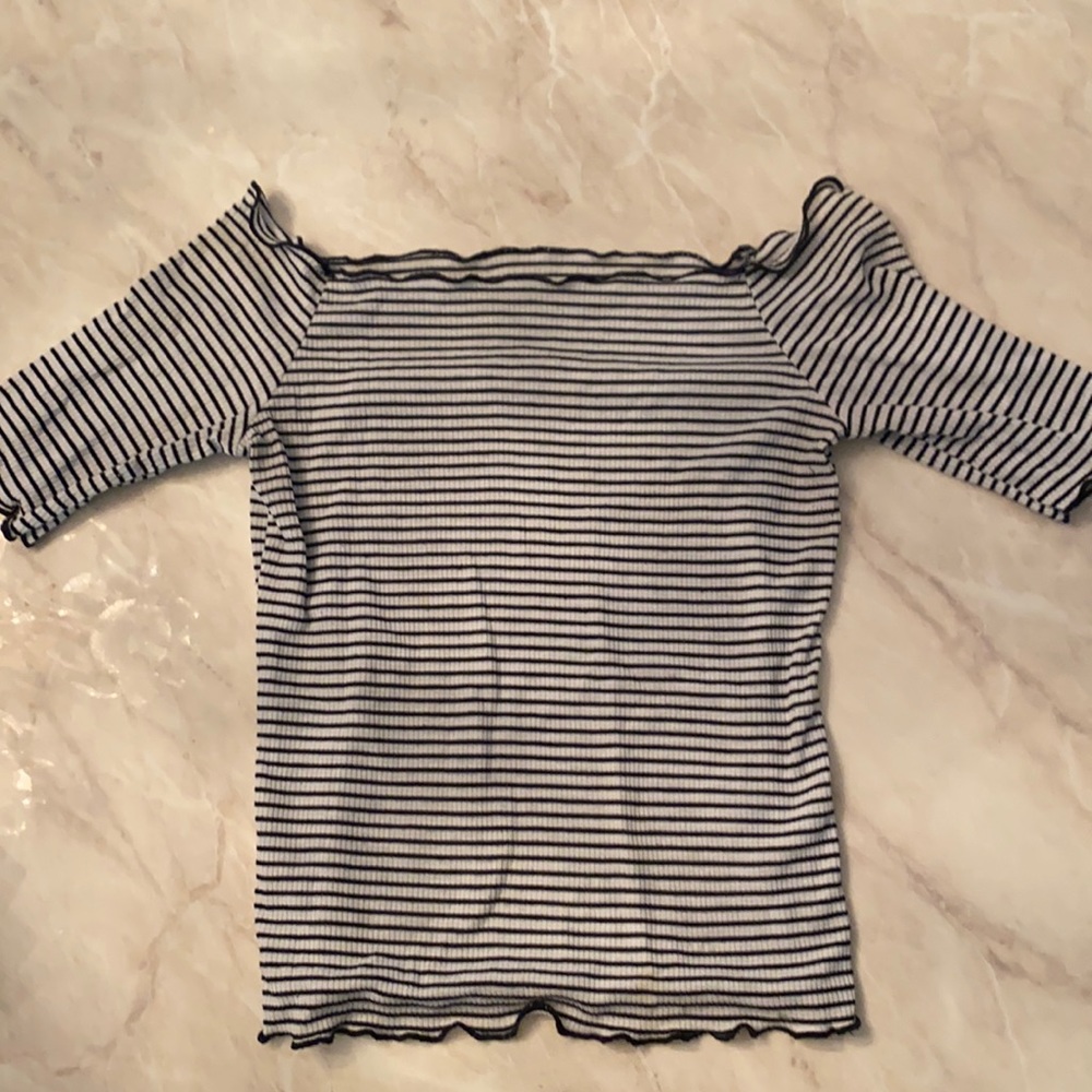 Off the shoulder crop top